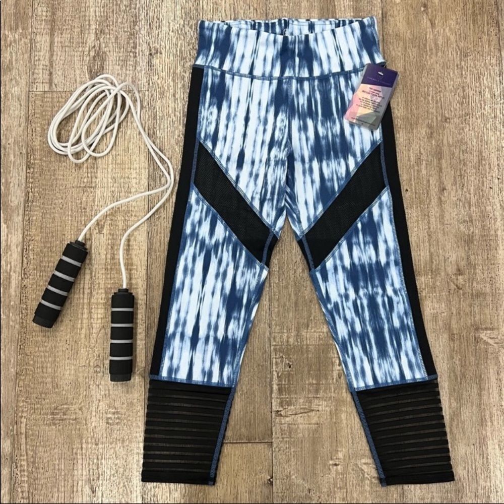 Threads 4 Thought Cropped Tye Die Mesh Leggings